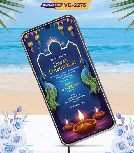 Diwali Invitation Card Templates