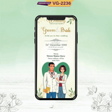 Doctor Wedding Invitation | VG-2236 - VideoGiri