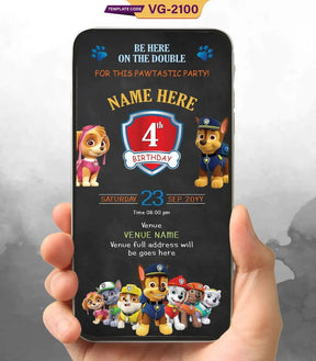 Dog Birthday Party Invitation