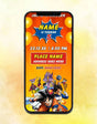 Dragonball Z Birthday Invitation Card