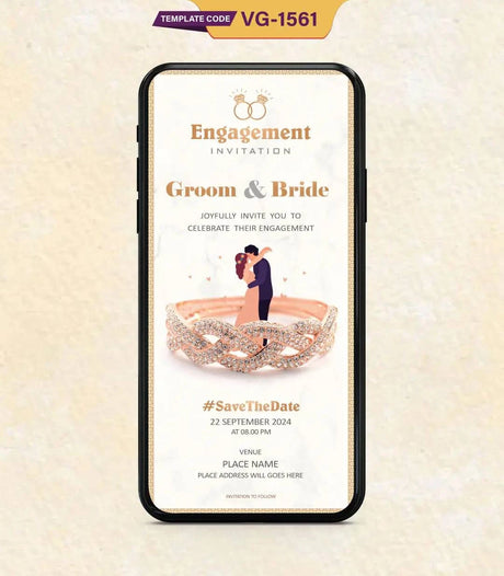 Elegant Engagement Invitation