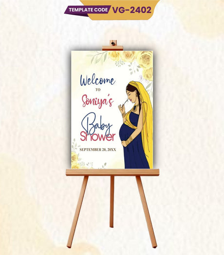 Elegant Baby Shower Sign Board
