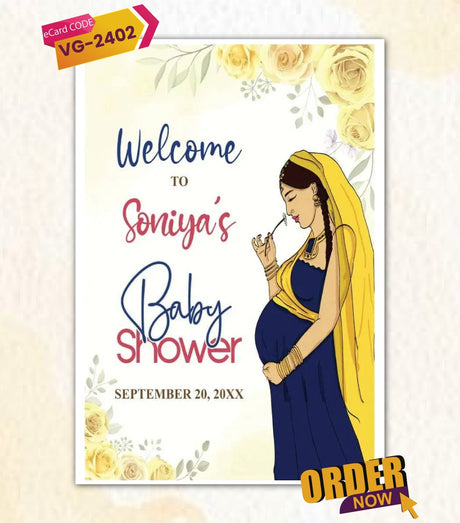 Elegant Baby Shower Sign Board