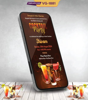 Elegant Cocktail Party Invitation 