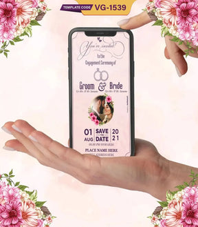 Elegant Engagement Invitation