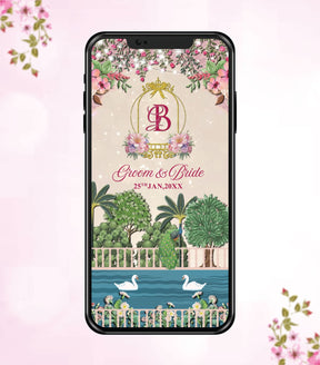 Elegant Floral Wedding Invitation Video