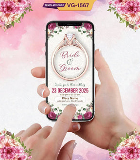 Elegant Wedding Invitation Digital Card
