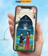 Engagement Ceremony Invitation Video With Caricature | VG-2309-V