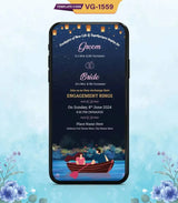 Engagement Ceremony Whatsapp Invitation Cards