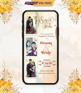 Engagement Invitation Card With Couple Photo