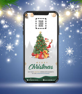 Christmas Motion Graphic with Business Logo | Festive Wishes Video | FW-1002 - VideoGiri