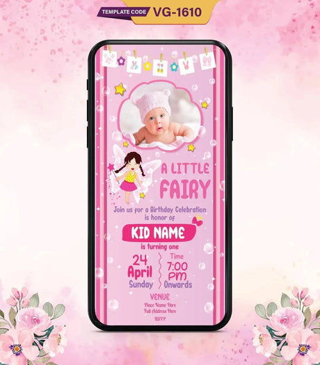 Fairy-Themed Birthday Invitation