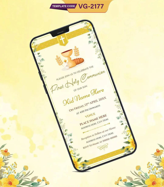 First Holy Communion Invitation