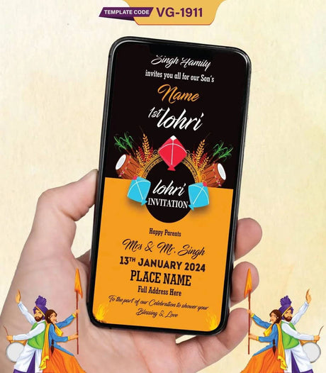 First Lohri Invitation