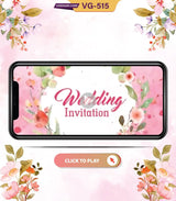 Floral Theme Wedding Invitation Video | VG-515