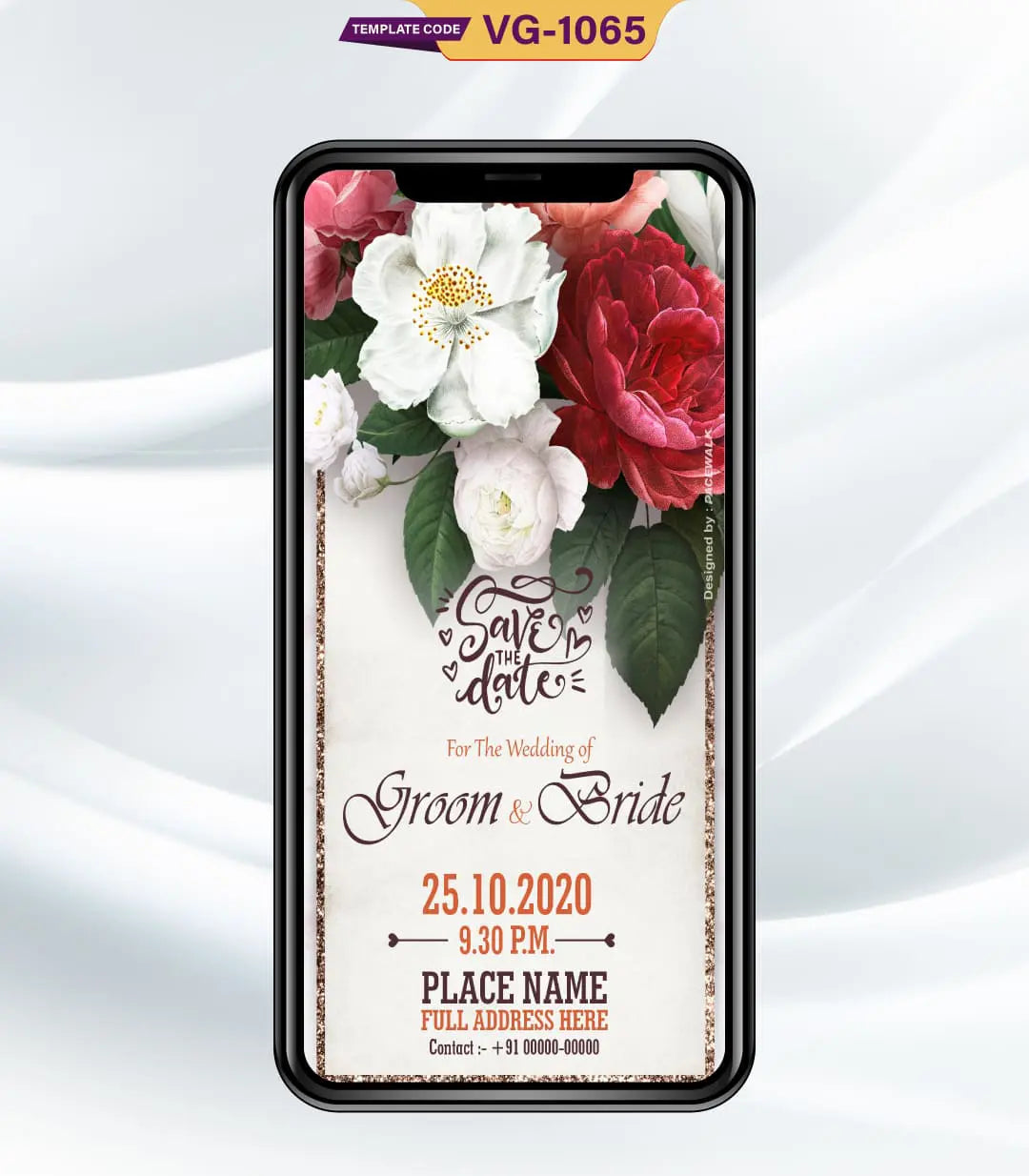 Floral Wedding Invitation eCard