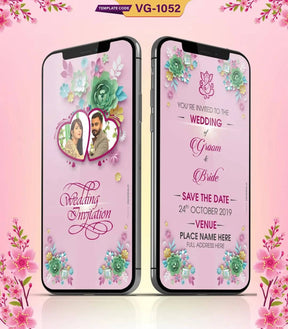 Floral Wedding Invitation eCards 