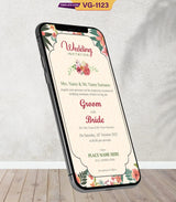 Floral Wedding Invite Card