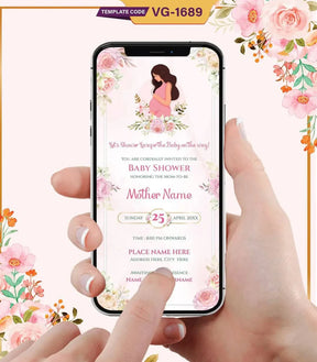 Floral Baby Shower Invitation