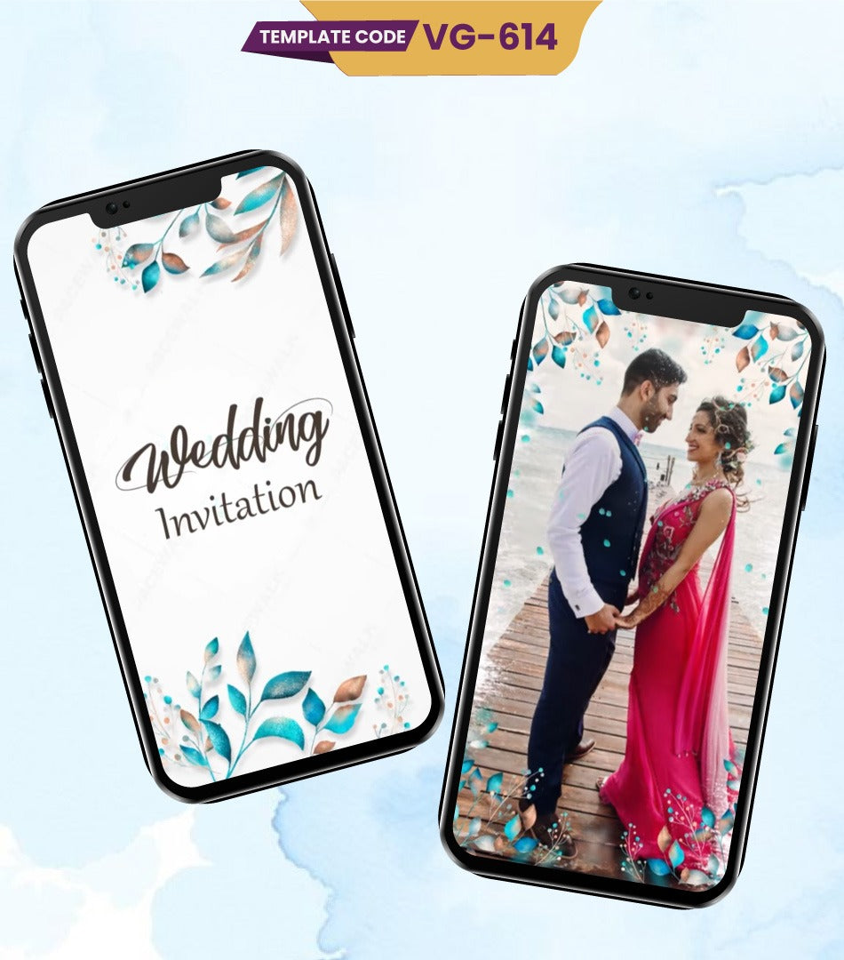 Floral Wedding Invitation Video Template