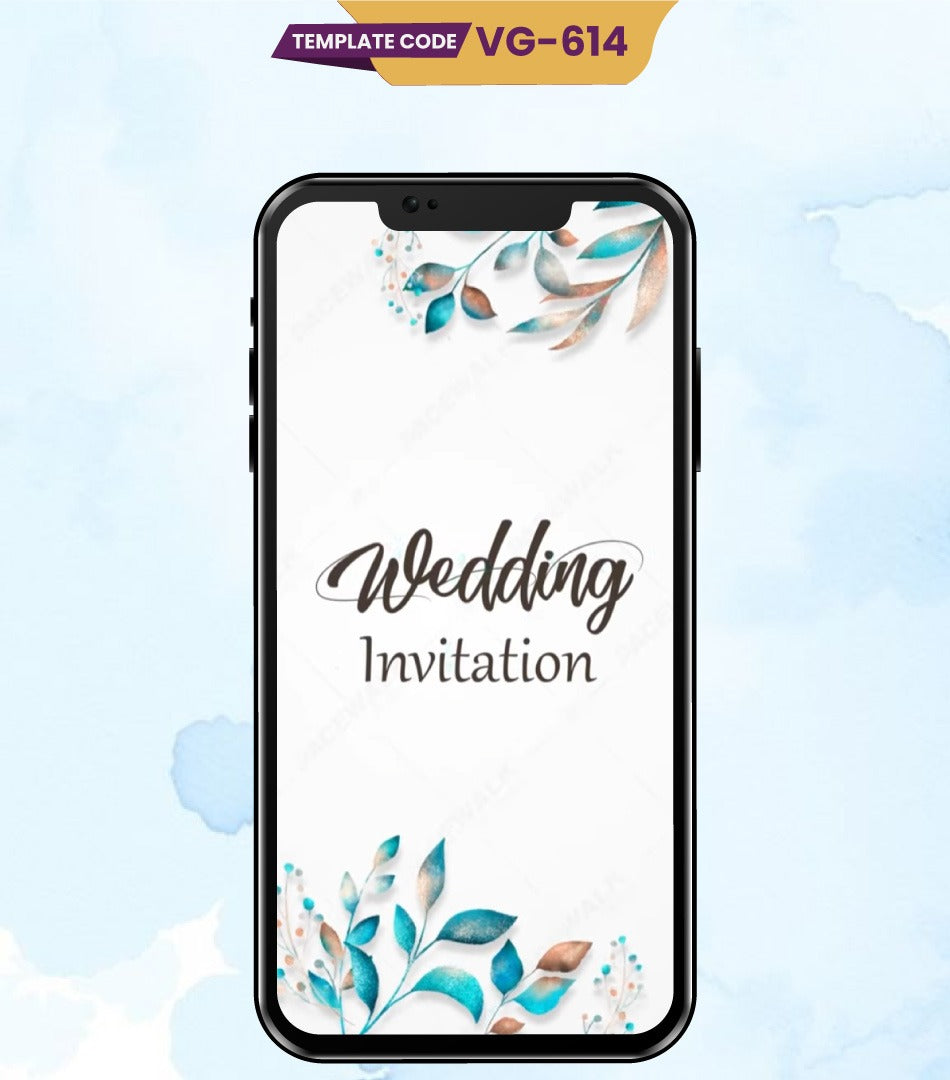 Floral Wedding Invitation Video Template