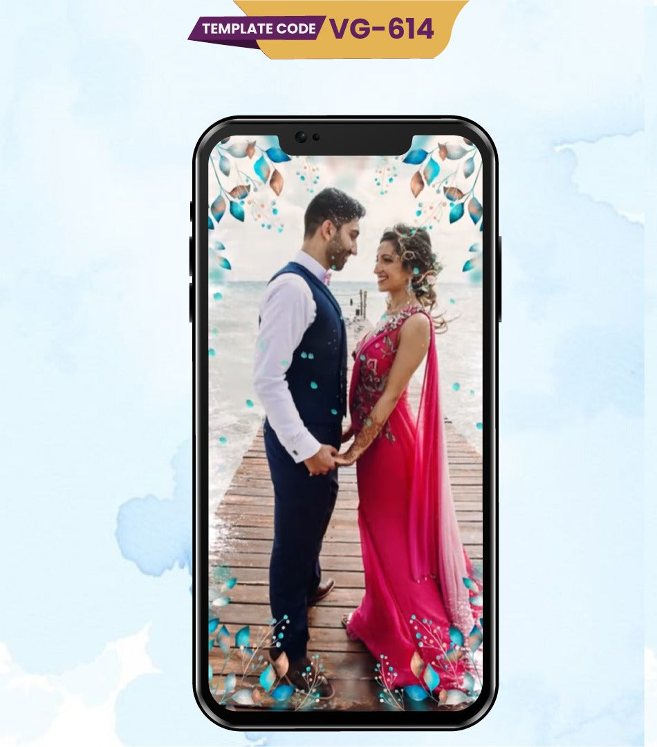 Floral Wedding Invitation Video Template