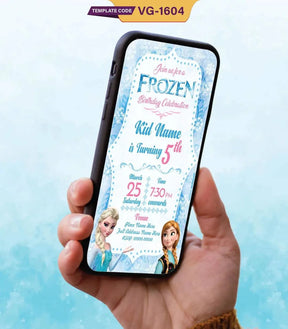Frozen Birthday Invitation Card