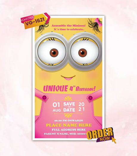 Funny Minions Invitation Template