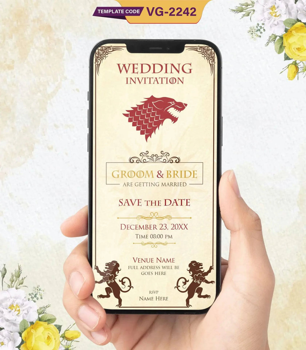 Game of Thrones Wedding Invitations