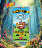 Gaming Theme Birthday Invitation Card