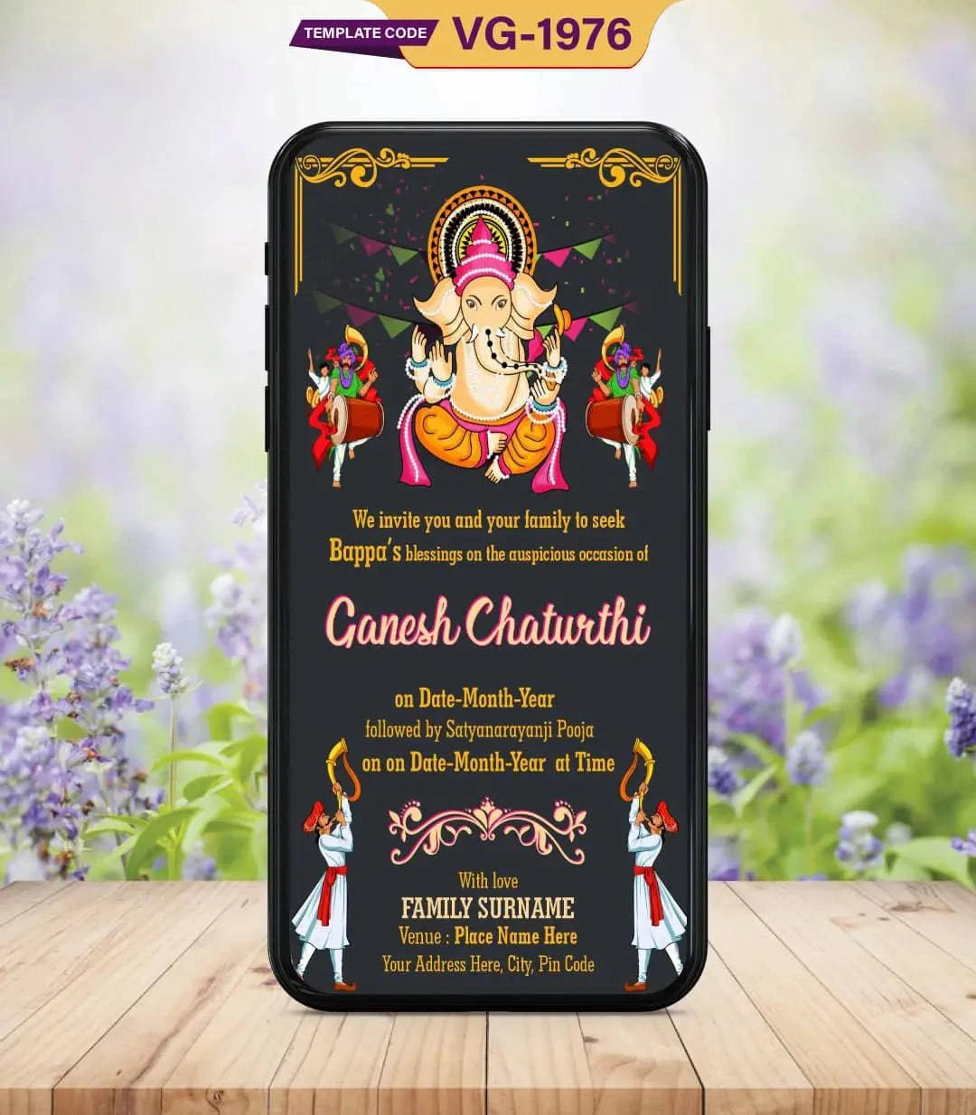 Ganesh Chaturthi Invitation Card Online