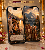 Ganesh Chaturthi Invitation Video  AI Digital Ganpati Festival E-Invite  VG-2829-V