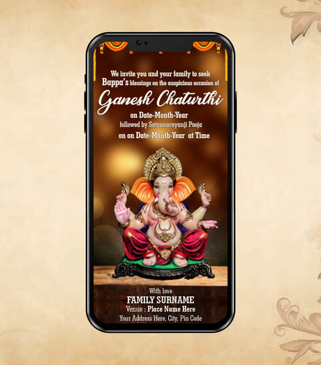 Ganesh Chaturthi Digital Invitation