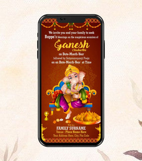 Ganesh Chaturthi Invitation Templates