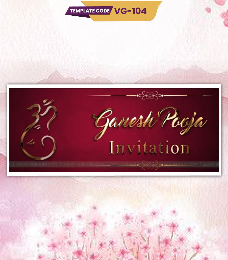 Ganesh Chaturthi Invitation Video 