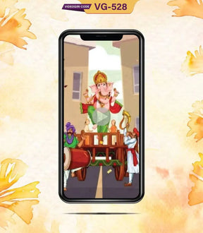 Ganpati Pooja Invitation Vertical Video 