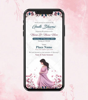 Godh Bharai Invitation Card