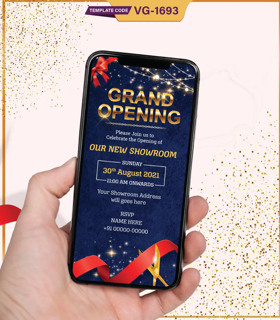 Grand Opening Invitation Card | VG-1693