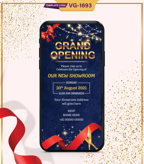 Grand Opening Invitation Card | VG-1693