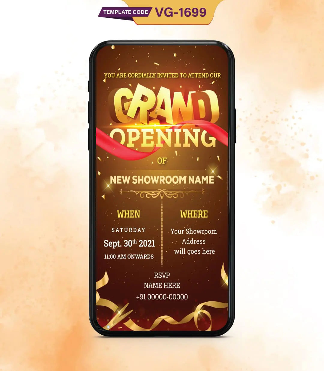 Grand Opening Invitation Maker | VG-1699