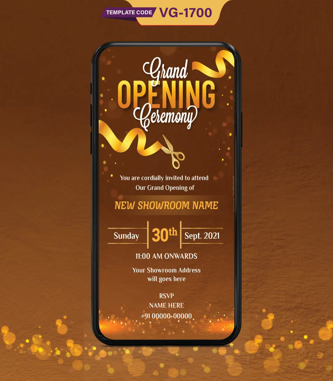 Grand Opening Invite Card | VG-1700