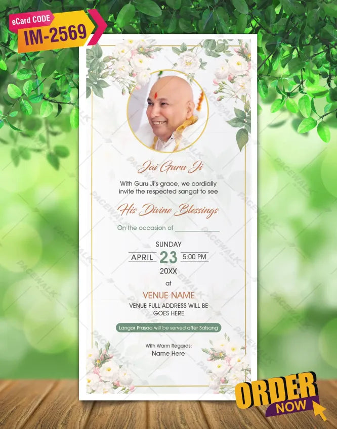 Guruji Satsang Invitation