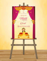 Haldi Welcome Board Design