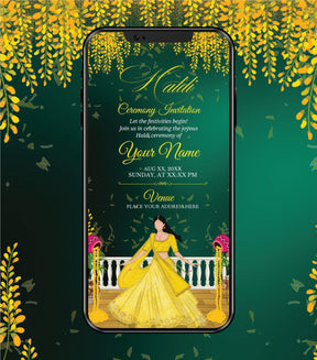 Haldi Ceremony Invitation Card