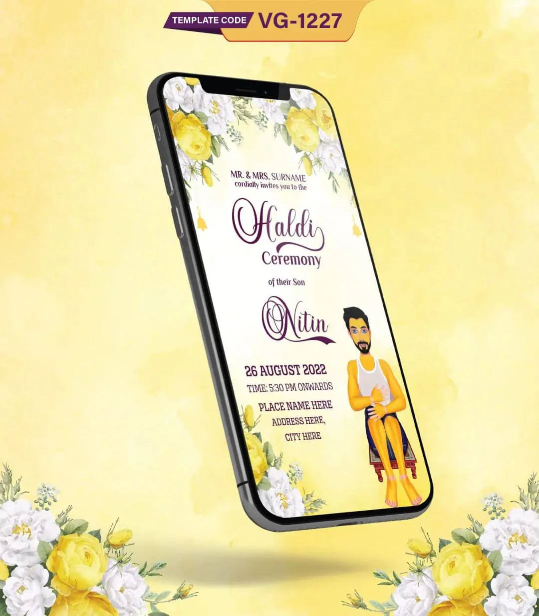 Haldi Ceremony Invitation Card