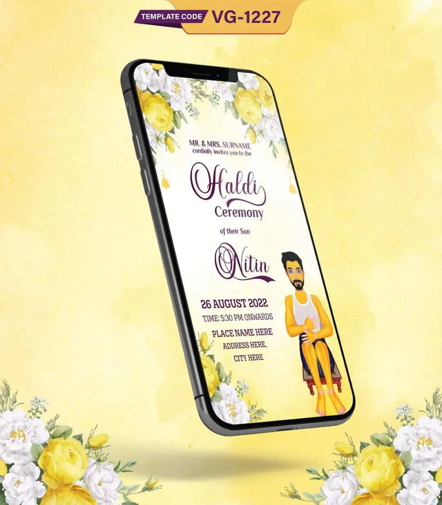 Haldi Ceremony Invitation Card