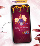 Half Saree Function Online Video Invitations