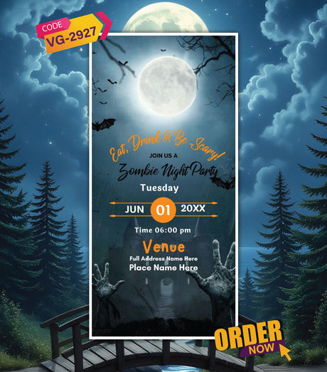 Halloween Party Invitation Card