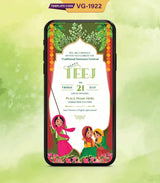 Happy Teej Invitation Card