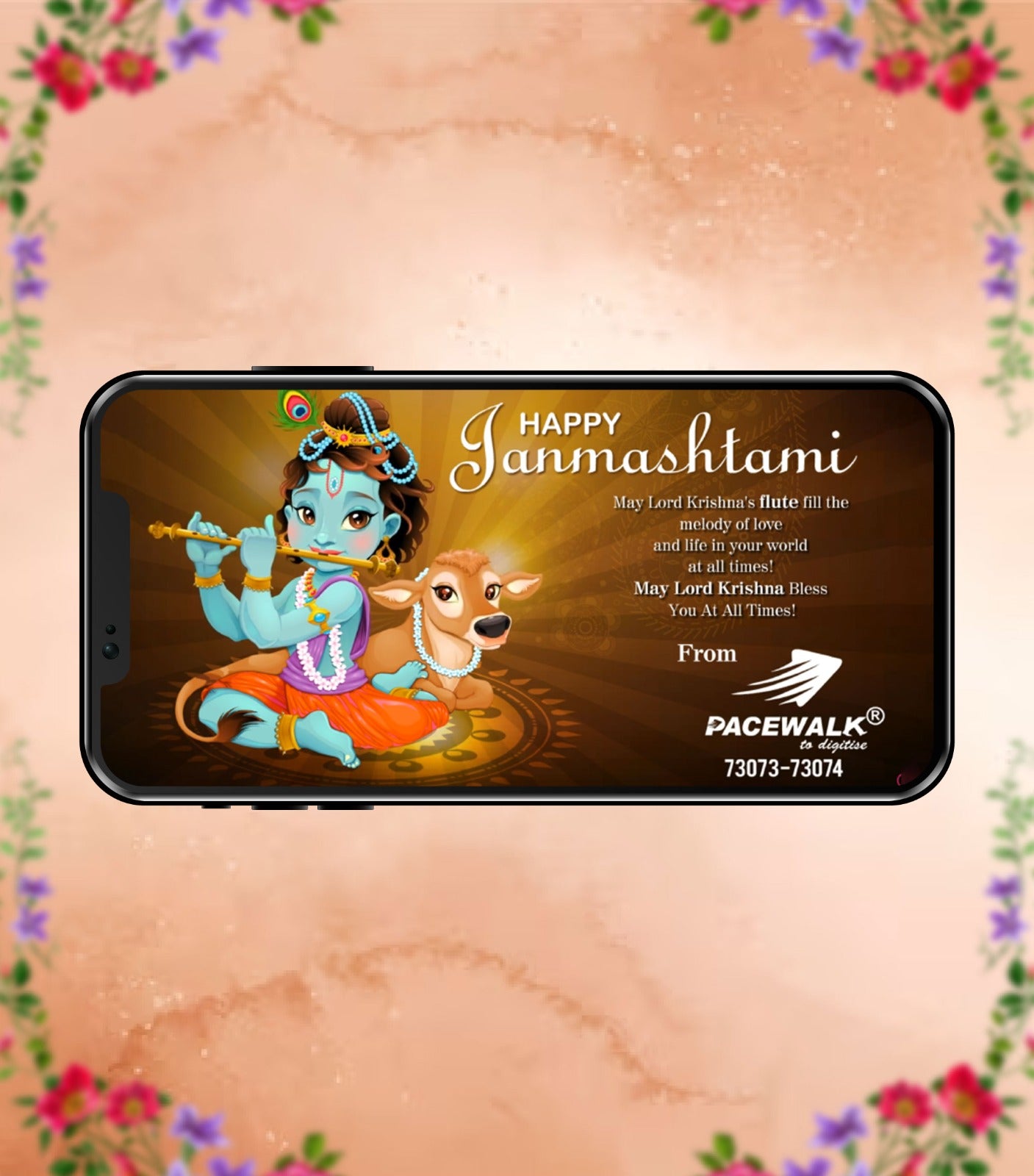 Happy Krishna Janmashtami  Wishes for WhatsApp and Facebook